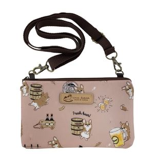 Waterproof Corgi Beer Crossbody Shoulder Phone Purse